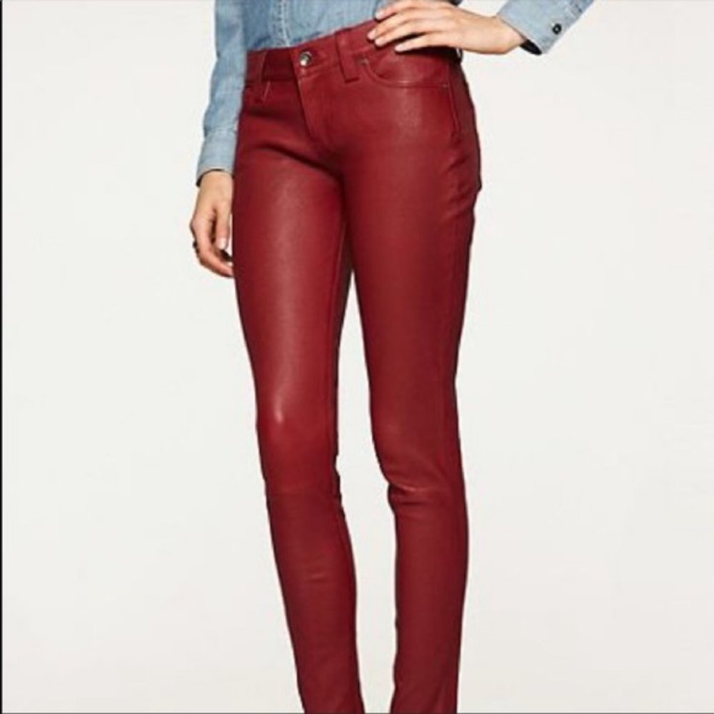 Lucky Brand Lamb Leather Skinny Pants